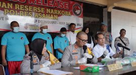 Tim Gabungan Polda Sumut dan Polres Asahan Ungkap Jaringan Narkoba Antar Negara, Tiga Orang Ditangkap (foto: istimewa)
