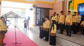 Plt Bupati Langkat H. Syah Afandin, SH menghadiri pelantikan Apsi Langkat