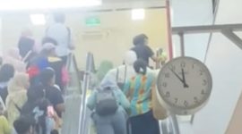 Viral Video yang memperlihatkan sekelompok wanita yang salah naik eskalator