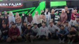Foto para korban kecelkaan bus pariwisata Rombongan Pelajar SMK Lingga Kencana sebelum kecelakaan. (instagram cluetoday_)