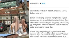 Postingan terakhir Nabila Ayu Lestari salah satu korban tewas kecelakaan rombongan bus SMK Lingga Kencana 