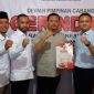 Muhammad Andri Alfisah aat mendaftar ke Partai Gerindra Binjai, Rabu (15/5/2024) siang.