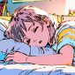 Ilustrasi anak sedang tidur (ai)