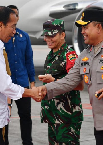 Kapolda Sumut Dampingi Presiden Jokowi Resmikan Beberapa Proyek Strategis Nasional