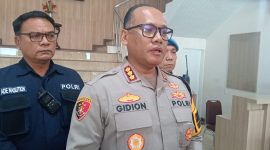 Kapolrestabes Medan Kombes Pol Gidion Arif Setyawan, Rabu (23/10) kemarin. Setidaknya tiga orang pelaku diamankan oleh petugas pascabentrok berdarah di Selambo. (Foto: Dokumentasi Humas Polda Sumut)
