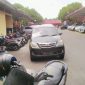 Mobil terduga pelaku penyerangan yang diamankan sat reskrim polres binjai