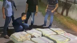 Tim Khusus Direktorat Reserse Narkoba Kepolisian (Polda) Sumatera Utara (Sumut) menggagalkan sebanyak 272 kilogram ganja yang berasal dari Provinsi Aceh. (Foto: Dokumentasi Polda Sumut)