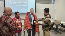 Tempe, Arizona, Amerika Serikat, Universitas Negeri Medan (Unimed) dan Arizona State University (ASU) sepakat menandatangani nota kerjasama, “Memorandum of Understanding” (MoU), Jumat (15/11/2024) kemarin. (Foto: Dokumentasi Unimed)