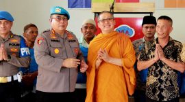 Bidpropam Polda Sumut bersama Vihara Leluhur Abadi menggelar kegiatan tali asih bertempat di Vihara Leluhur Abadi, Desa Patumbak II, Kecamatan Patumbak, Kabupaten Deli Serdang Pada Minggu pagi (1/12/2024). (Foto: Dokumentasi Polda Sumut)