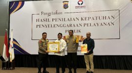 Enam Polres di bawah naungan Polda Sumatera Utara berhasil meraih penghargaan dari Ombudsman Republik Indonesia atas capaian mereka dalam memberikan pelayanan publik terbaik. (Foto: Diva Suwanda)