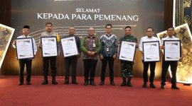 Polda Sumatera Utara (Sumut) kembali menorehkan prestasi dengan meraih penghargaan sebagai Terbaik dalam kategori Penatausahaan Barang Milik Negara (BMN) yang Andal pada ajang Kekayaan Negara Awards 2024, Selasa (17/12/2024) kemarin. (Foto: Diva Suwanda) 