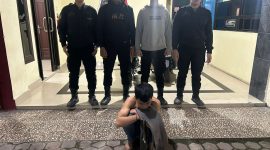 Tim Patroli Presisi Sat Samapta Polrestabes Medan kembali berhasil mengamankan pelaku tawuran yang terjadi di Jalan Kelambir 5, Rabu (18/12/2024) dini hari. (Foto: Diva Suwanda)
