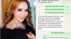 Postingan chat Lisa Mariana dengan pihak diduga Ridwan Kamil. (Instagram/lisamarianaaa - ridwankamil)
