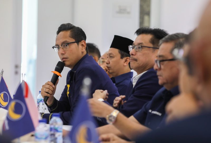 Rico Waas Jabat Posisi Baru Sebagai Ketua Bapilu Partai Nasdem Sumut 2024-2029. (Foto: Diva Suwanda)