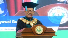 Ketua Senat Unimed Prof Dr Syawal Gultom. (Foto: Diva Suwanda)