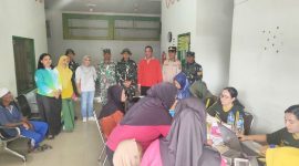 Kegiatan Pemeriksan Kesehatan Gratis (PKG) di Aula Kantor Desa Nagur, Serdang Bedagai, pada Jumat, (4/7/2025). (Foto: Diva Suwanda)