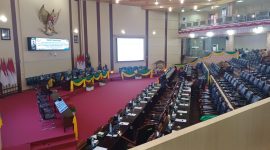 Penampakan ruang rapat DPRD Medan di pukul 10.00 WIB, Senin (7/6/2025) masih sepi. (Foto: Ist)