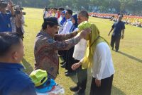 Sebanyak 9.989 mahasiswa baru Universitas Negeri Medan (Unimed) mengikuti Pengenalan Kehidupan Kampus bagi Mahasiswa Baru (PKKMB) Tahun 2025 yang dibuka di Lapangan Serbaguna Unimed, Jalan Willem Iskandar Medan, Kamis (14/8/2025). (Foto: Diva Suwanda)