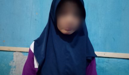 Korban pelecehan seksual asal Provinsi Riau yang menjadi korban pelecehan seksual. Kasus ini ditangani Polres Tebingtinggi. (Foto: Diva Suwanda)