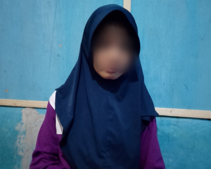 Korban pelecehan seksual asal Provinsi Riau yang menjadi korban pelecehan seksual. Kasus ini ditangani Polres Tebingtinggi. (Foto: Diva Suwanda)