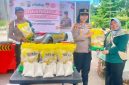 Kepolisian Sektor Kawasan Bandara Raja Haji Fisabilillah (RHF) Polresta Tanjungpinang, Kepulauan Riau, bersama Bulog Cabang Tanjungpinang menggelar Gerakan Pangan Murah (GPM), Kamis (4/9/2025). (Foto: Dok)