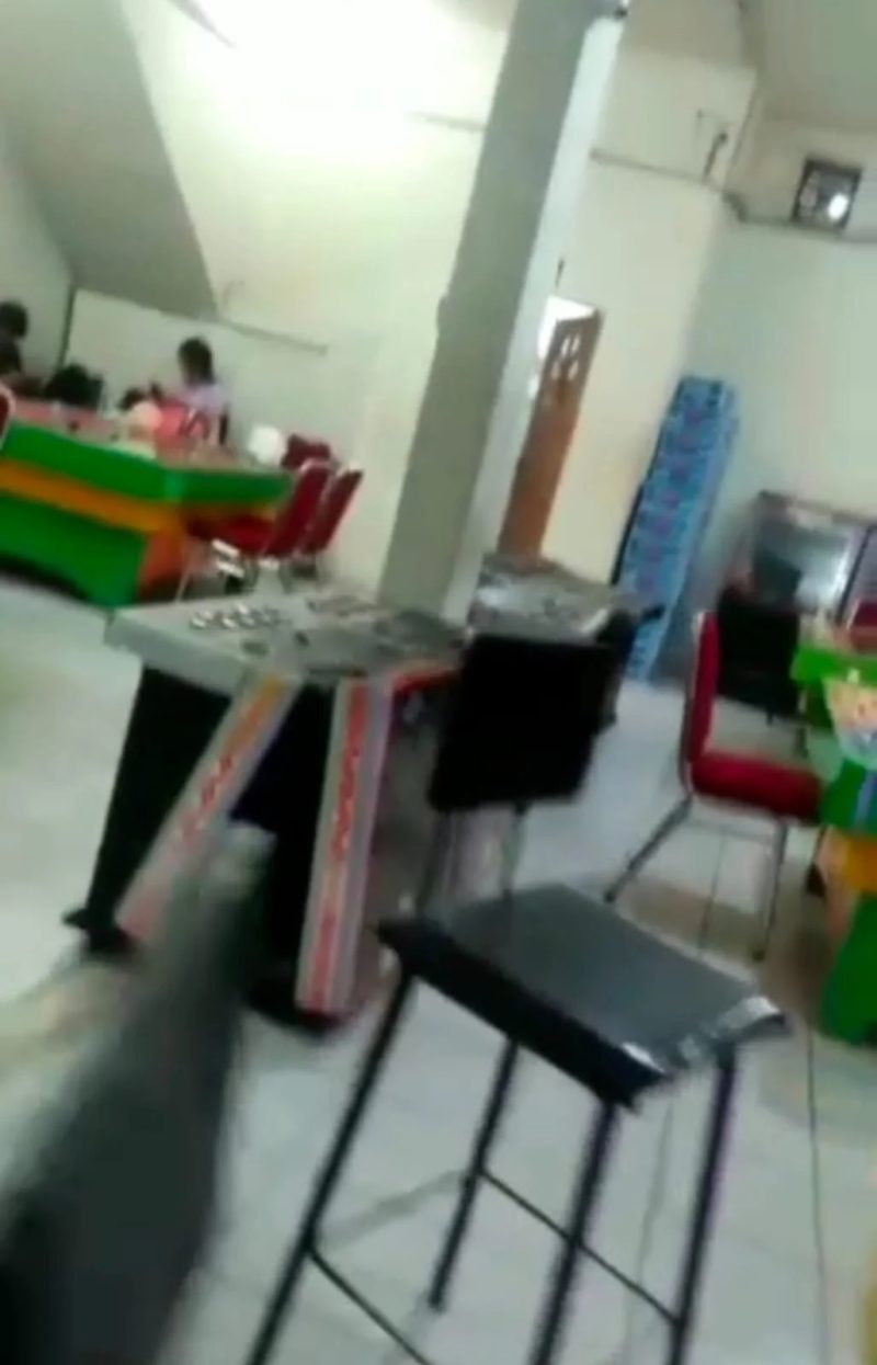 Tampak area judi dengan modus permainan ketangkasan yang terletak di Asia Mega Mas di Kelurahan Sukaramai Asia Mega Mas. (Foto: Diva Suwanda)