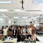 Wakil Ketua Komisi XIII DPR RI Sugiat Santoso, Wakil Ketua LPSK Sri Suparyati, Sekretaris Jenderal LPSK Sriyana, serta akademisi UMA Riswan Munthe, saat berfoto bersama peserta seminar Jumat (7/11/2025). (Foto: Diva Suwanda)