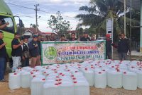 DPP Aceh Sepakat Sumut saat menyalurkan bantuan ke salahsatu tempat dari beber lokasi posko bencana di Aceh Tamiang Rabu (10/12/2025) lalu. (Foto: Diva Suwanda)